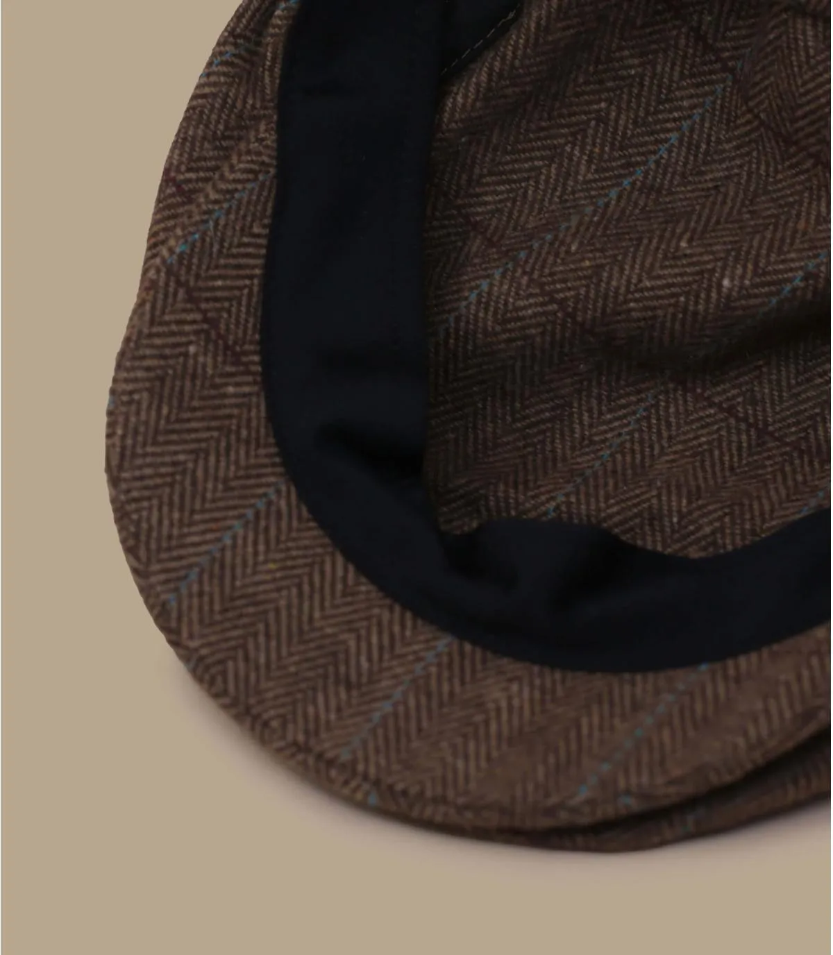 Béret plat marron - Hooligan Lightweight brown Brixton : Headict