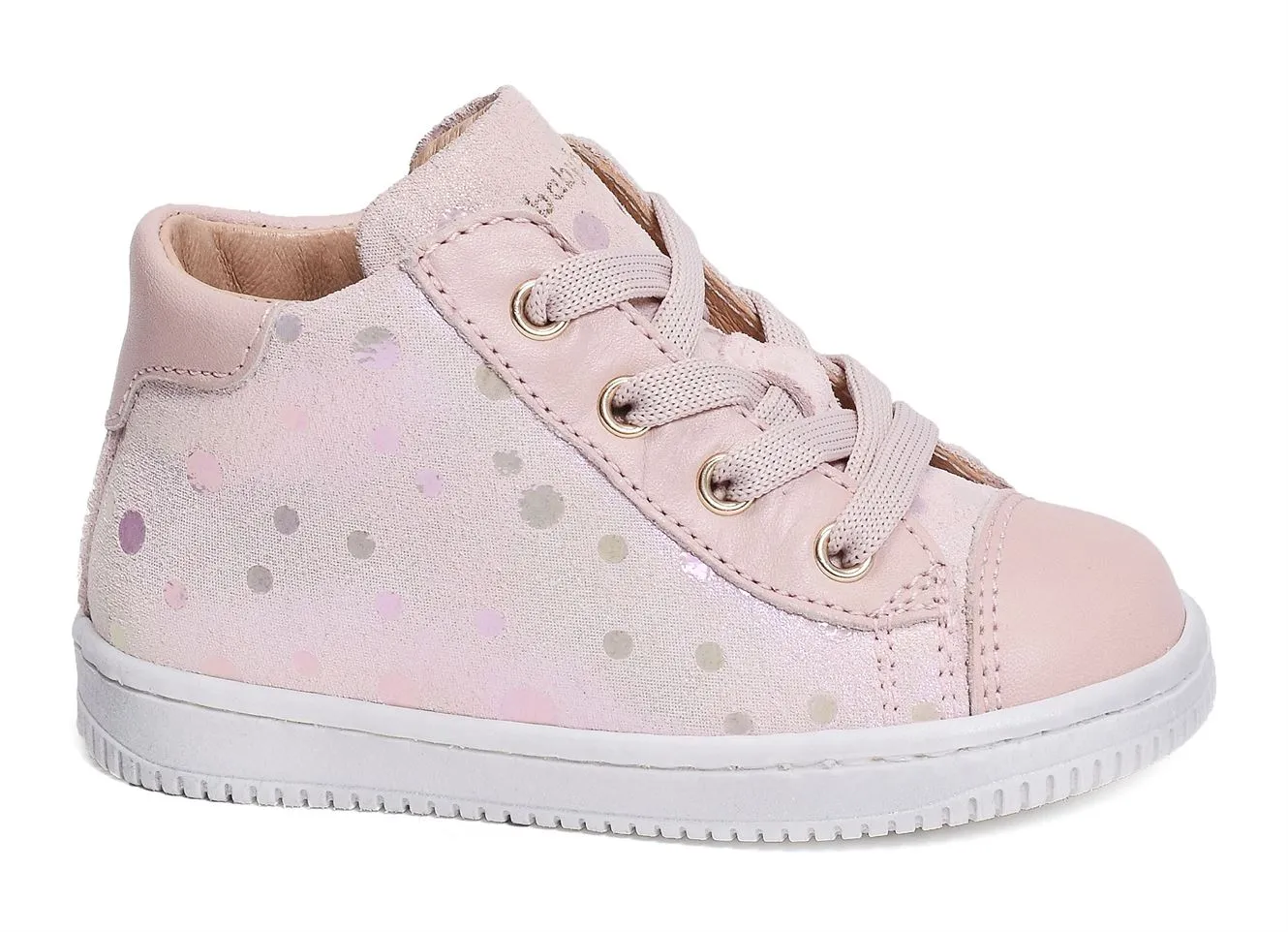 chaussures a lacets Babybotte  7160 rose 