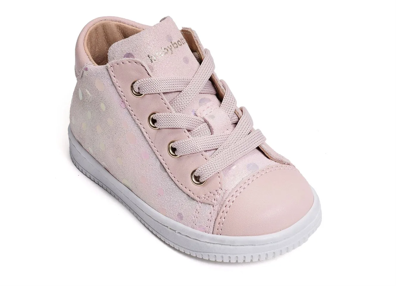 chaussures a lacets Babybotte  7160 rose 