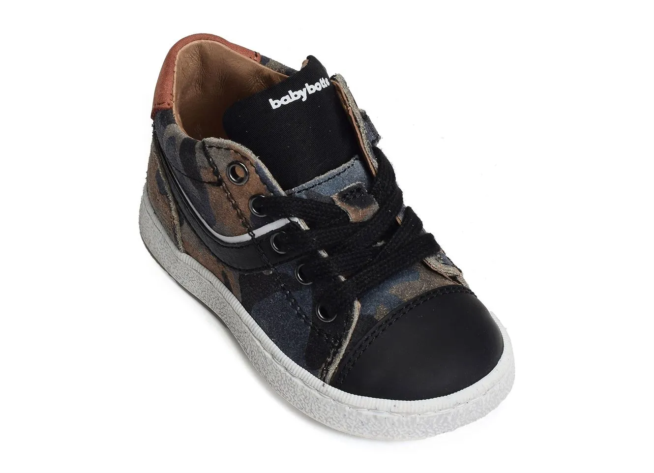 chaussures a lacets Babybotte  Arico noir 