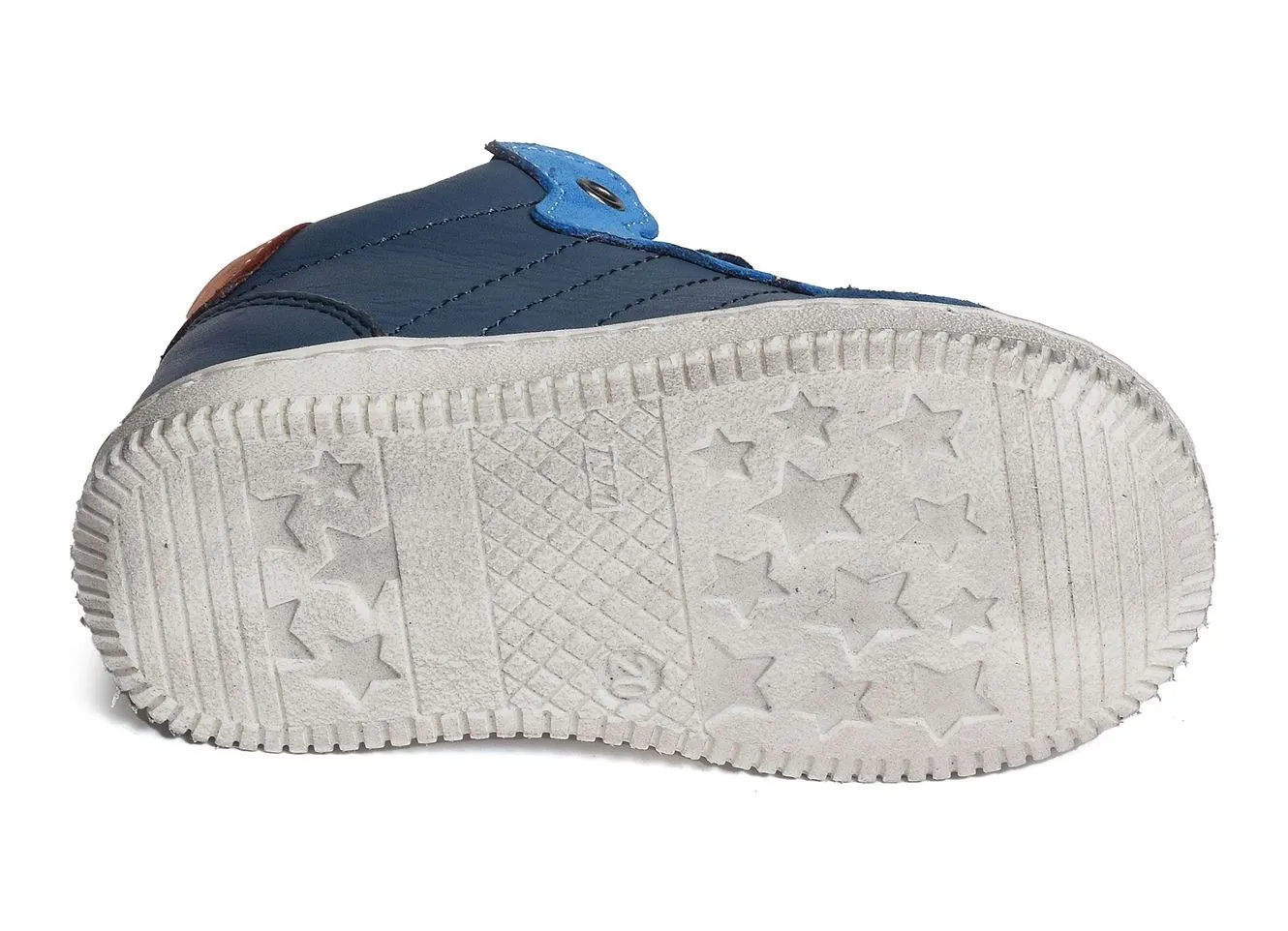 chaussures a lacets Babybotte  Fausto bleu 