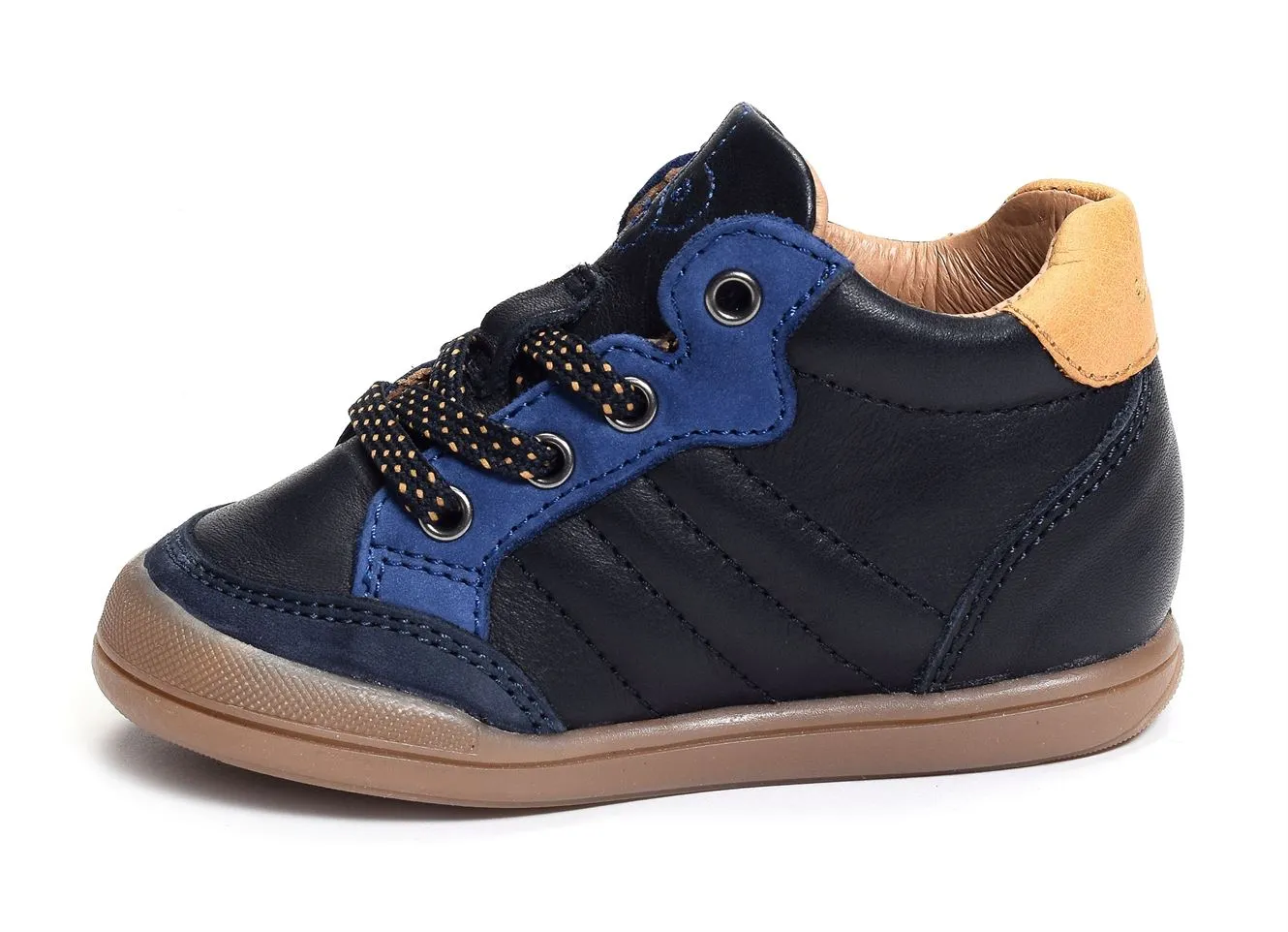 chaussures a lacets Babybotte  Fausto marine 