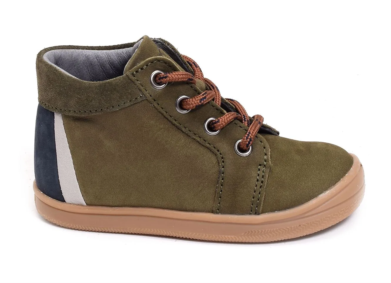 chaussures a lacets Bellamy  Bandi kaki 