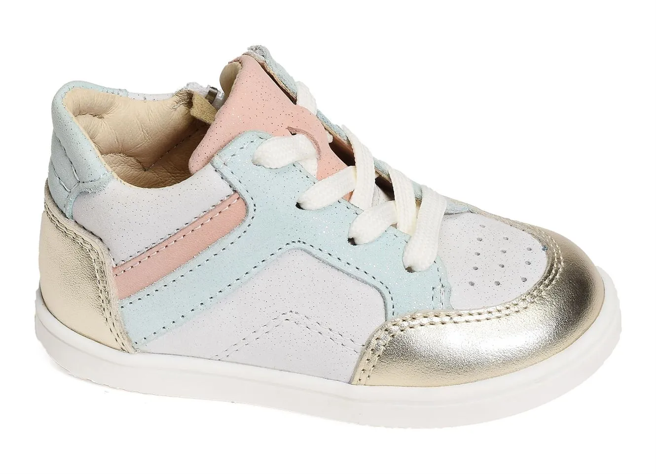 chaussures a lacets Bellamy  Bibi or multicolore 