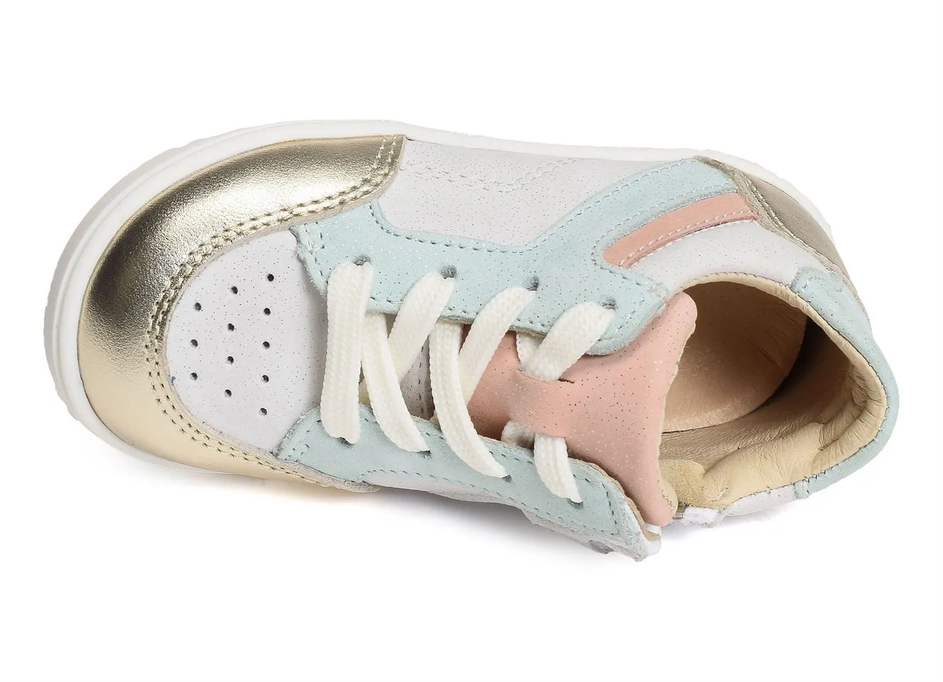 chaussures a lacets Bellamy  Bibi or multicolore 