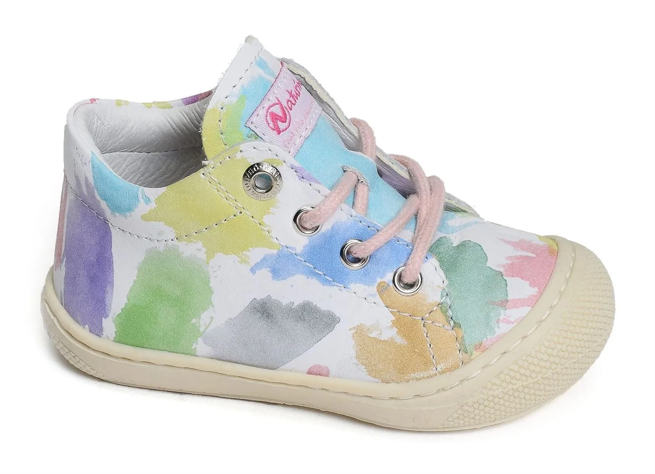 chaussures a lacets Naturino  Cocoon girl fantaisie blanc multicolore 