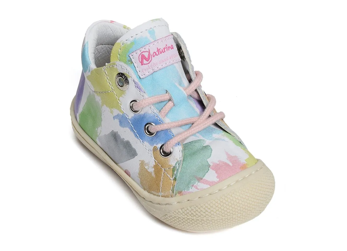 chaussures a lacets Naturino  Cocoon girl fantaisie blanc multicolore 