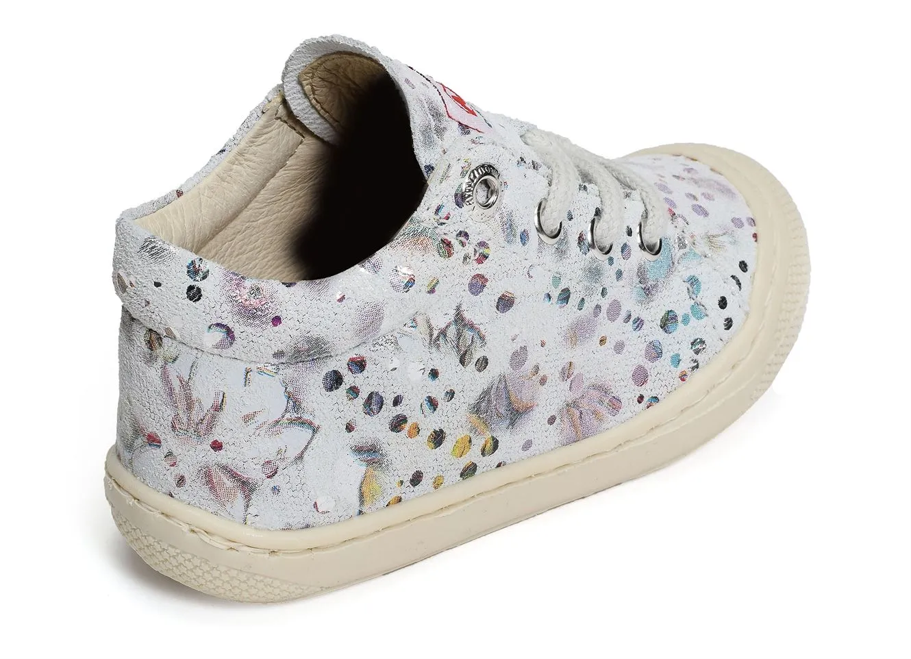 chaussures a lacets Naturino  Cocoon girl fantaisie blanc violet 