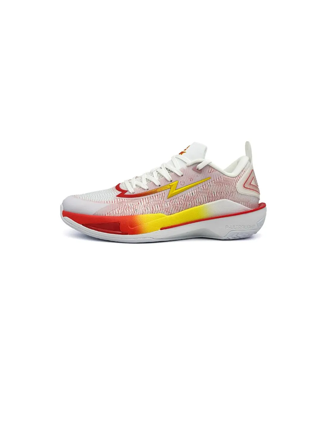 Chaussures Basket-ball Homme de Peak LIGHTNING 11 Blanc/Rouge