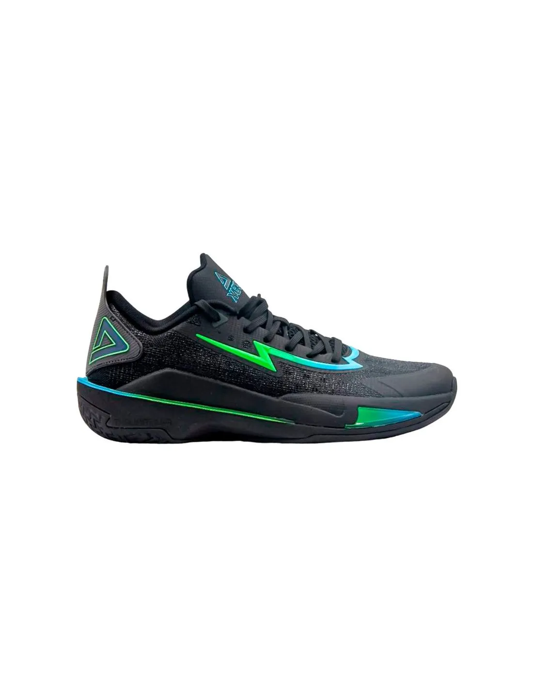 Chaussures Basket-ball Homme de Peak LIGHTNING 11 Noir/Vert