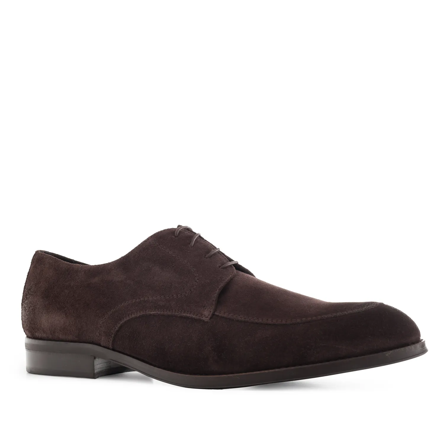 Chaussures Blucher Cuir Suéde Marron