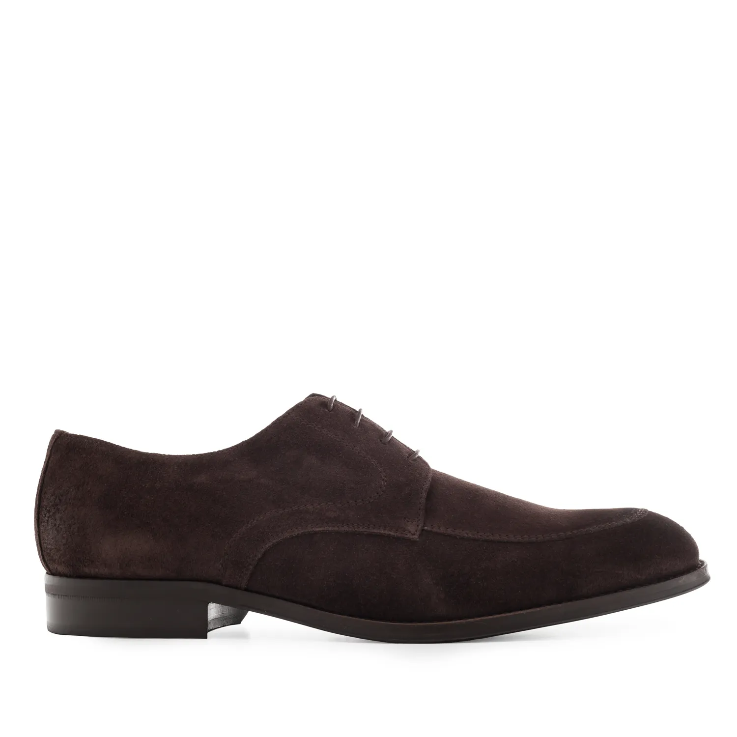 Chaussures Blucher Cuir Suéde Marron