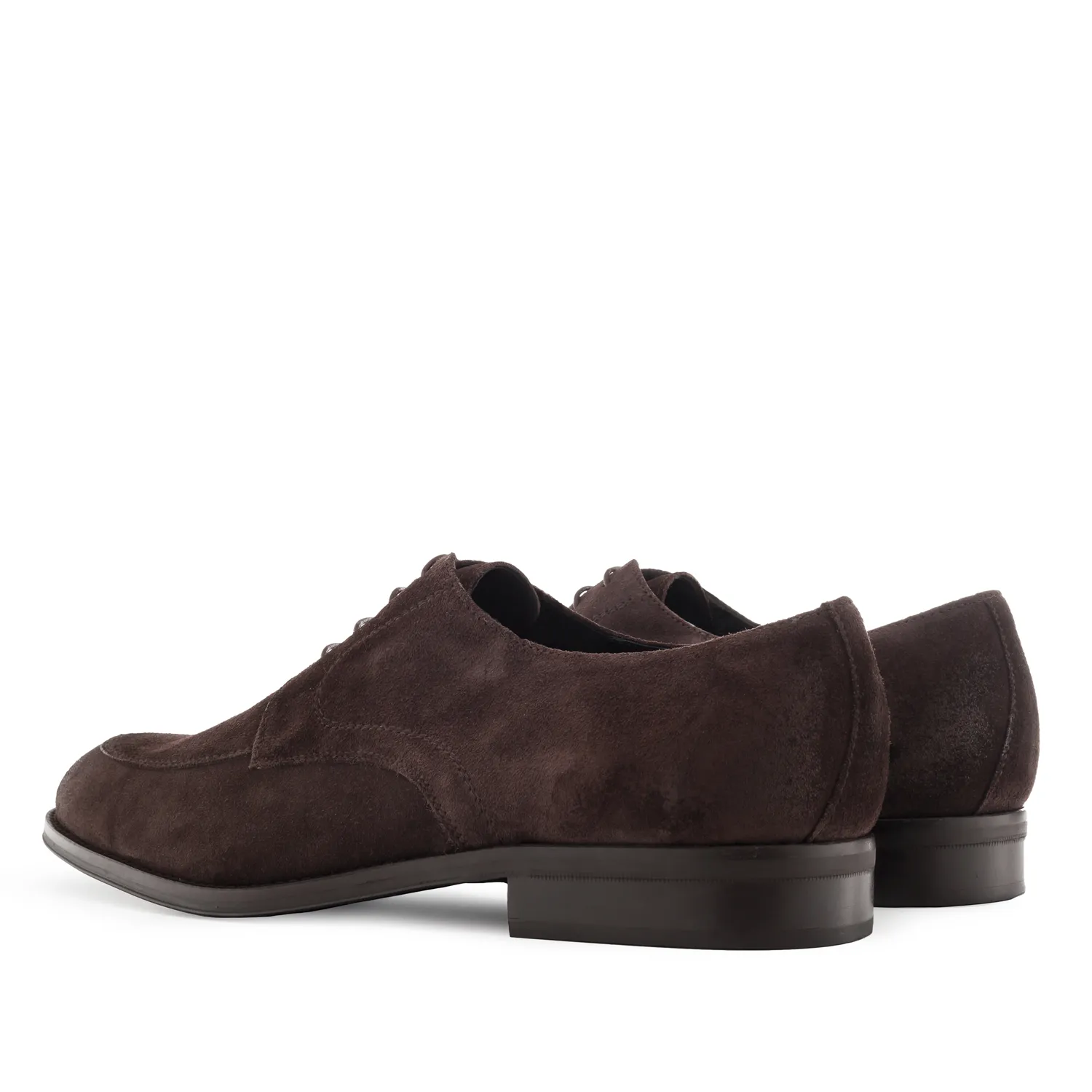 Chaussures Blucher Cuir Suéde Marron