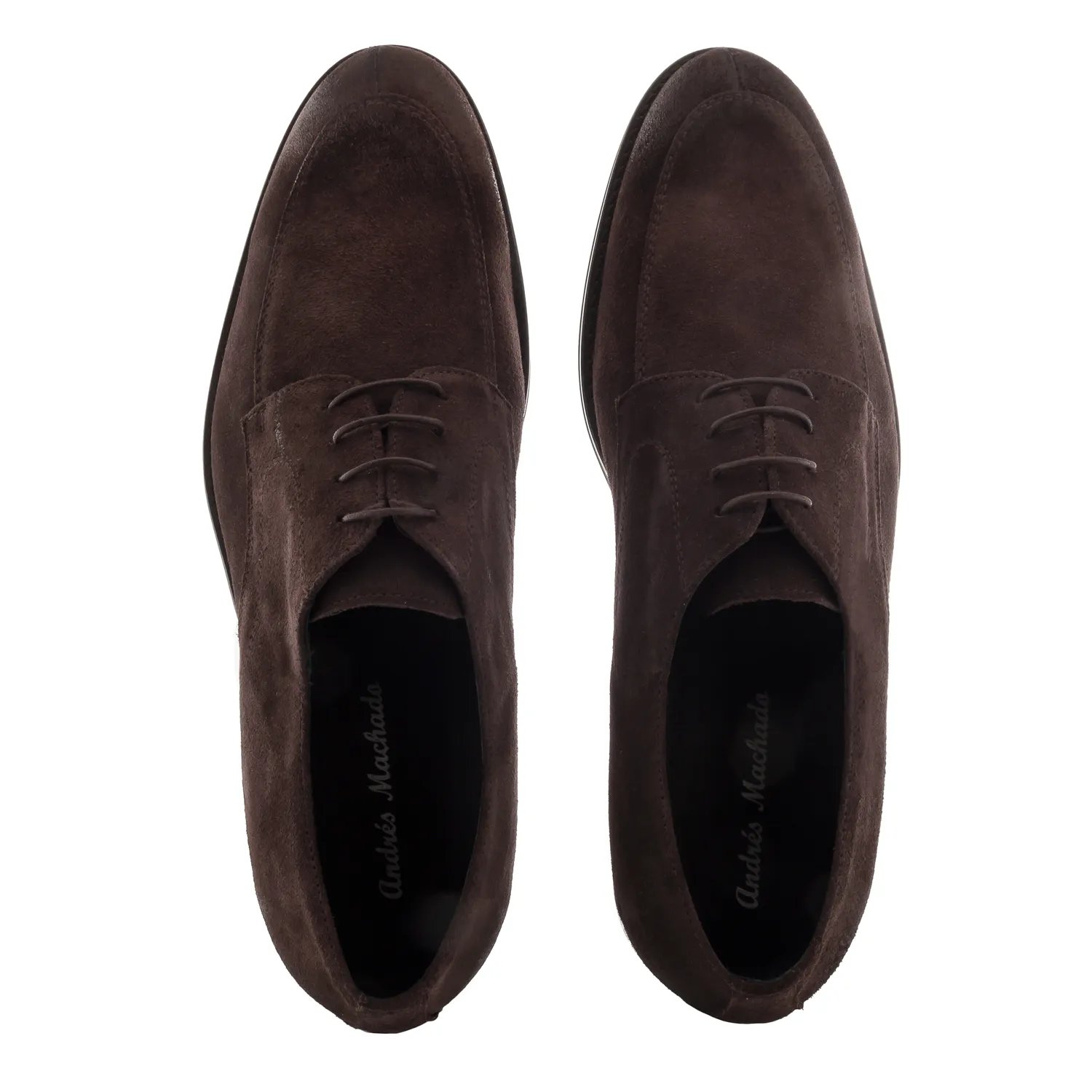 Chaussures Blucher Cuir Suéde Marron