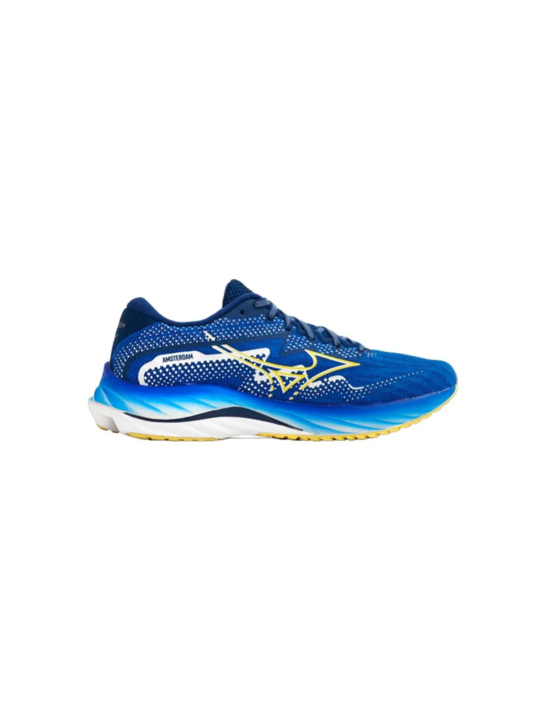 Chaussures de Running Mizuno Wave Rider 27 Amsterdam Blue