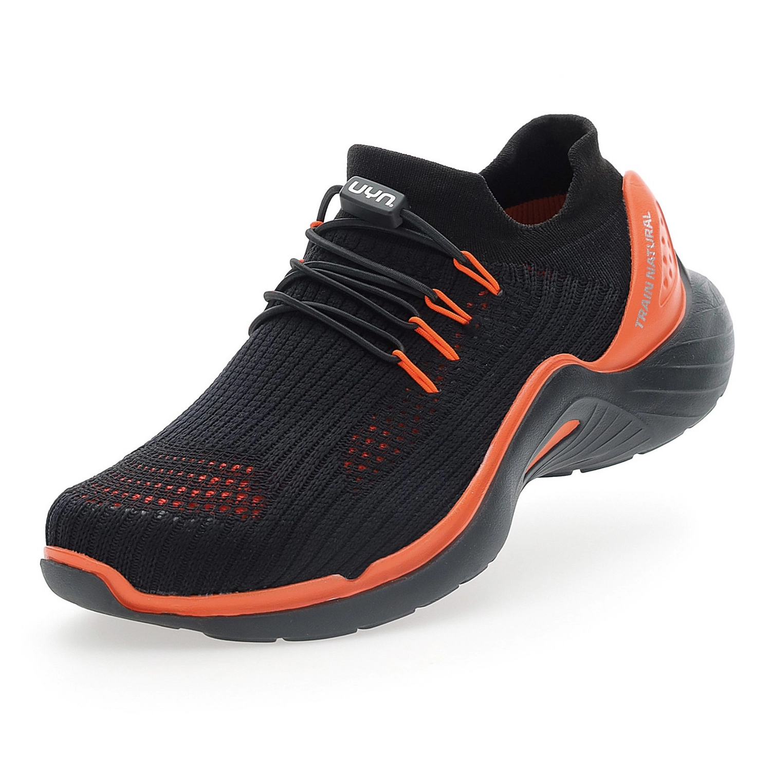 Chaussures de Running UYN Men City Running Black Sole Black Orange