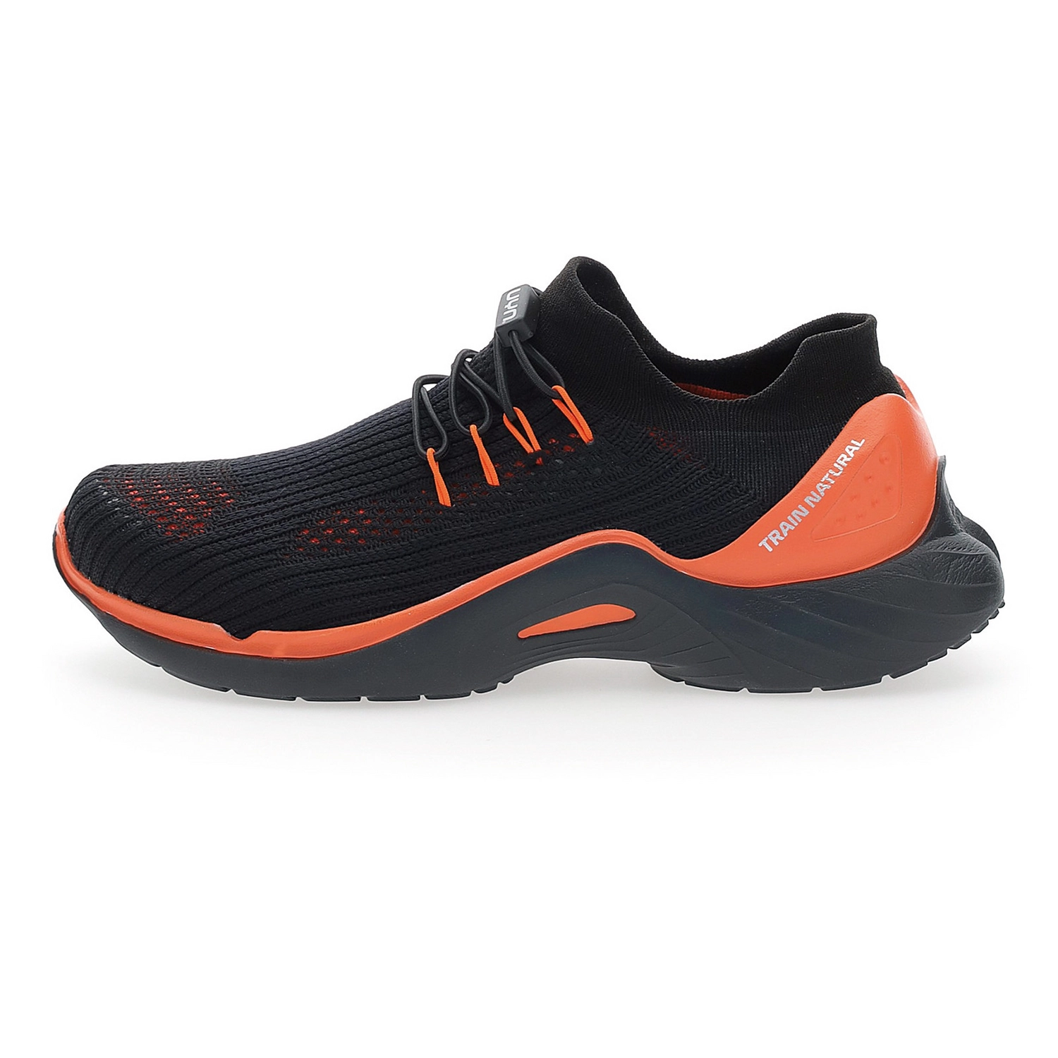 Chaussures de Running UYN Men City Running Black Sole Black Orange