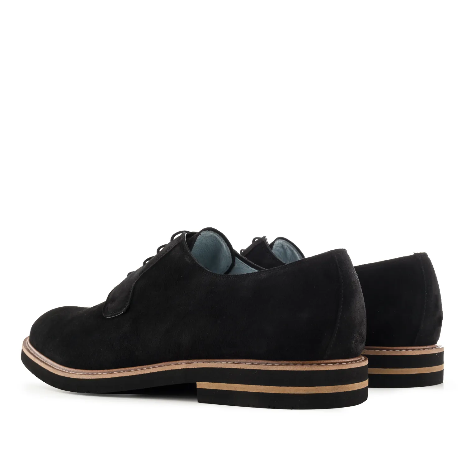 Chaussures Hommes Style Oxford en Cuir Suéde Noir