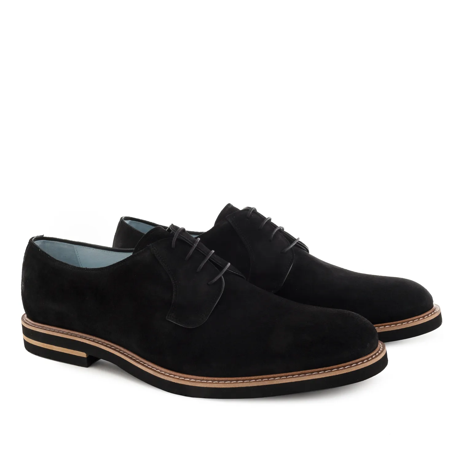 Chaussures Hommes Style Oxford en Cuir Suéde Noir