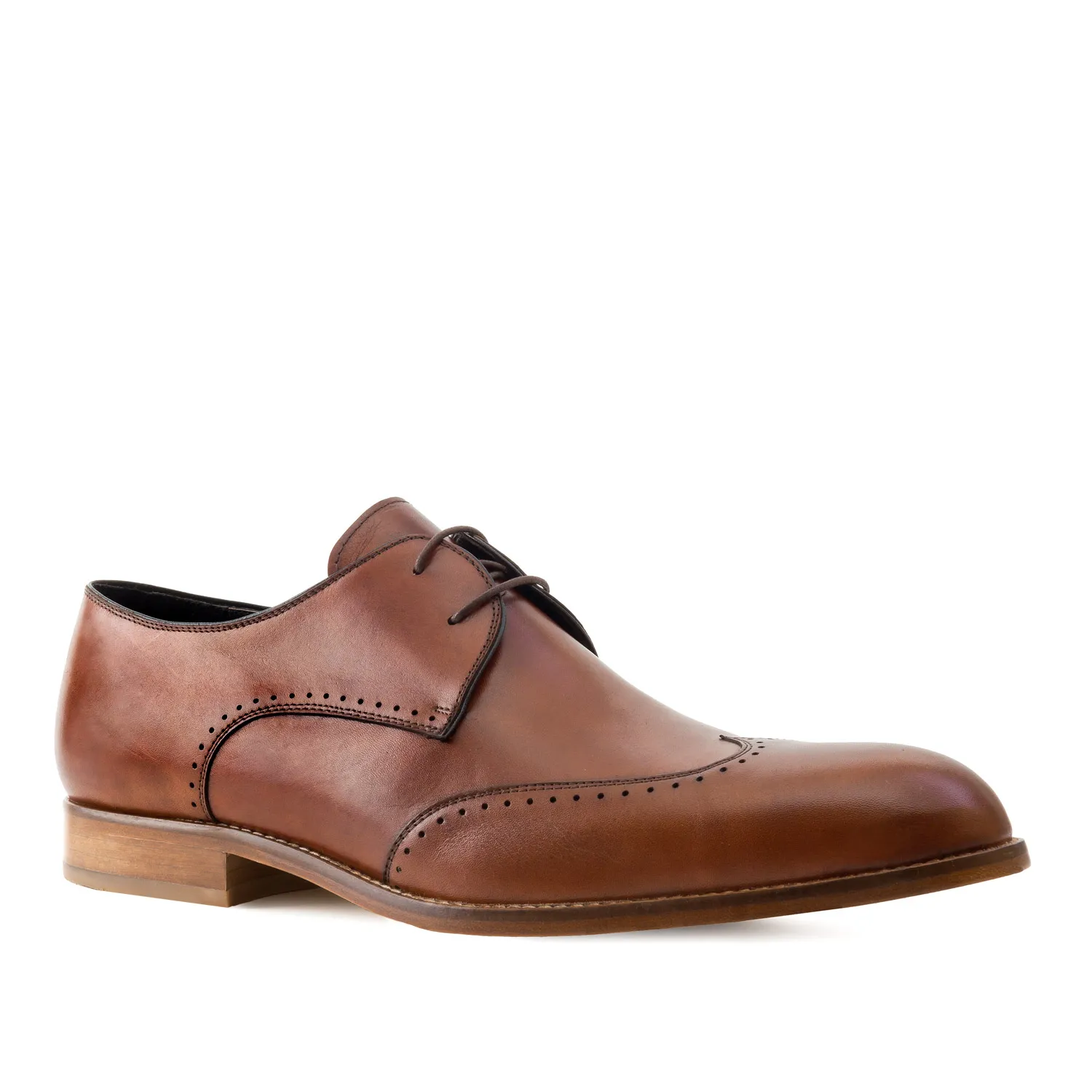 Chaussures Oxford en Cuir Acajou