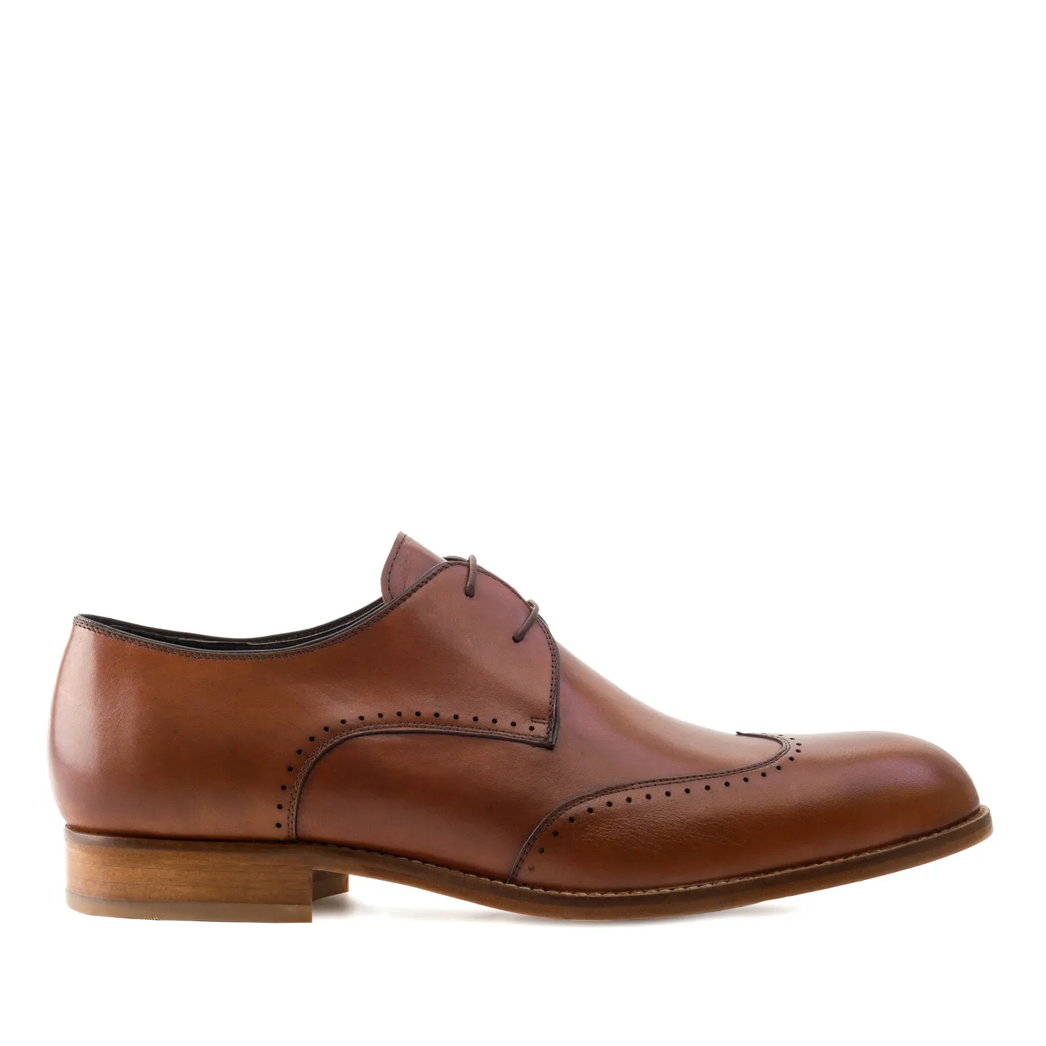 Chaussures Oxford en Cuir Acajou