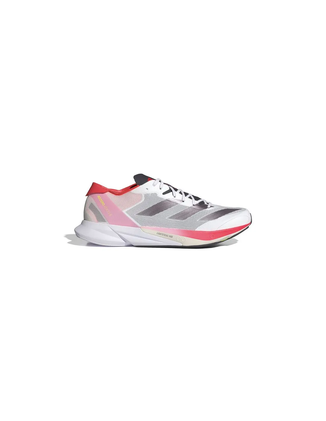 Chaussures running adidas de Adizero Adios 8 Blanc Rouge