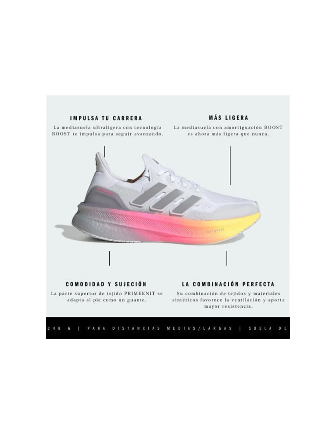 Chaussures Running adidas Femme de Ultraboost 5 Blanc