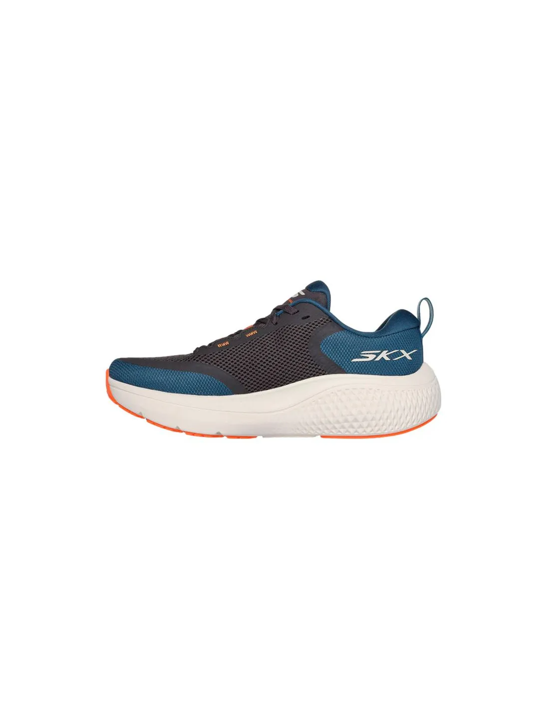 Chaussures running Skechers de Go Run Supersonic Max Bleu Textile/Orange Homme