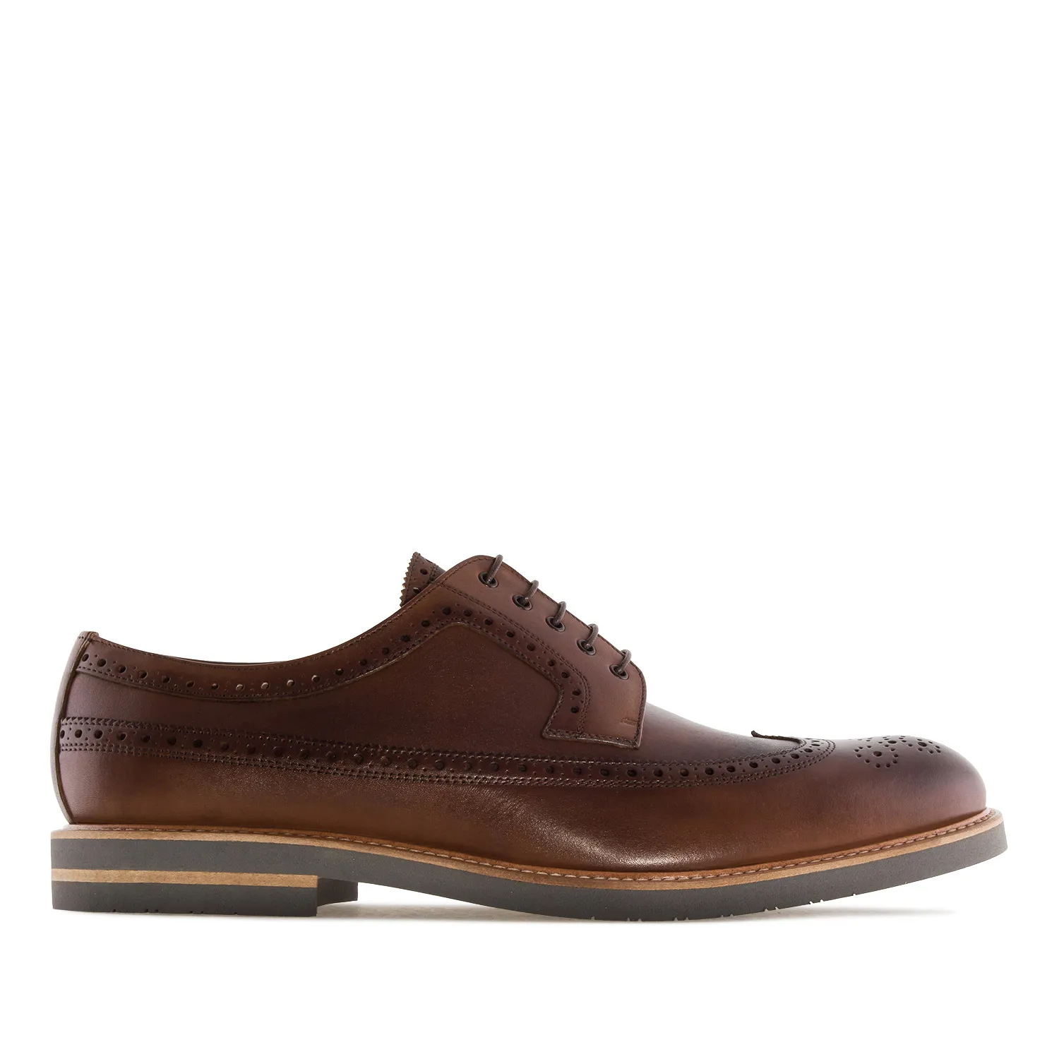 Chaussures style Oxford en Cuir Marron