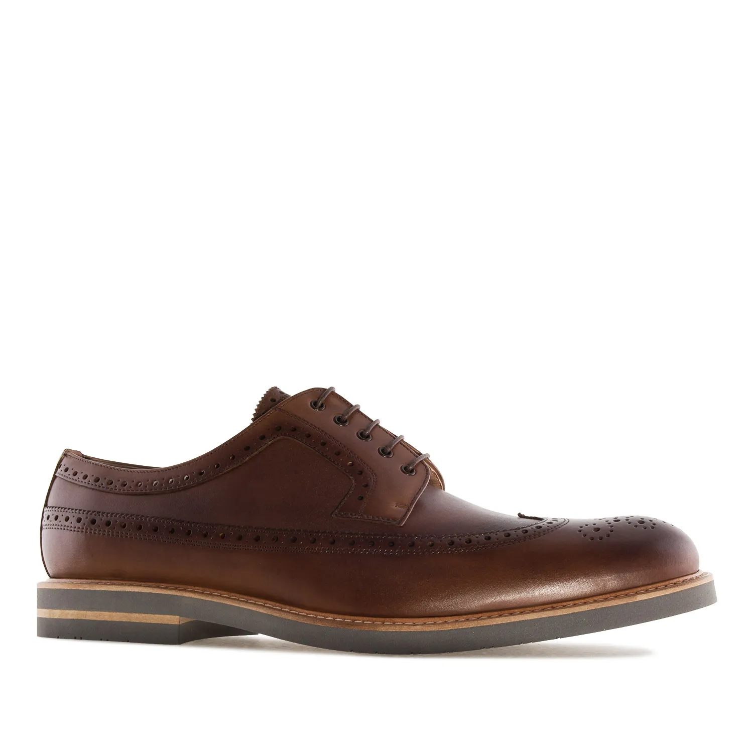 Chaussures style Oxford en Cuir Marron