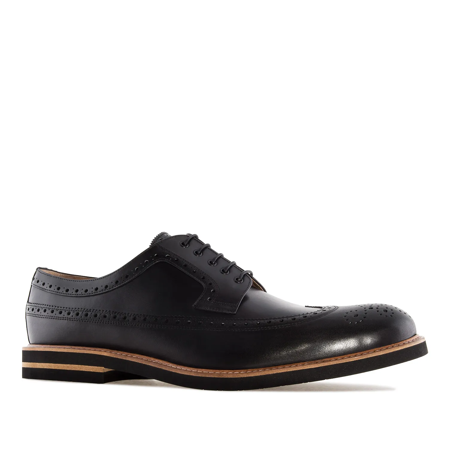 Chaussures style Oxford en Cuir Noir