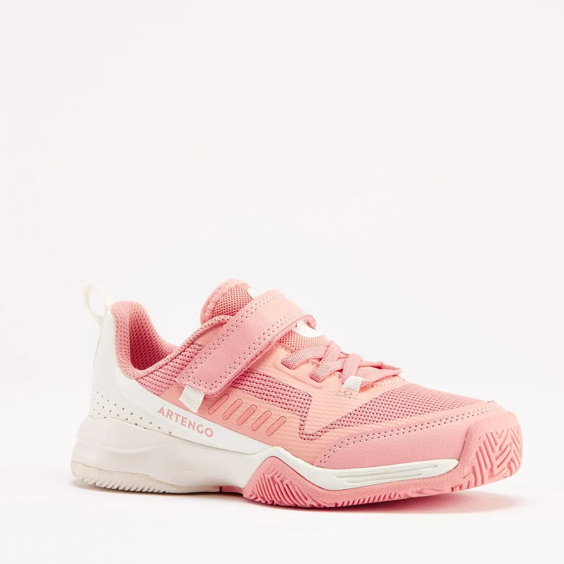 CHAUSSURES TENNIS ENFANT - TS500 FAST KD SCRATCH PINKFIRE