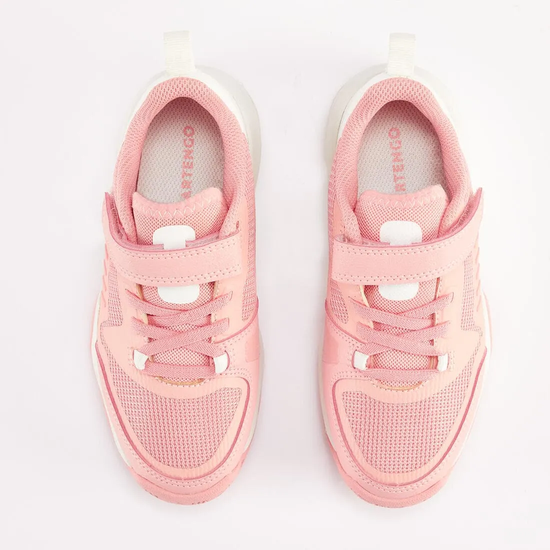 CHAUSSURES TENNIS ENFANT - TS500 FAST KD SCRATCH PINKFIRE