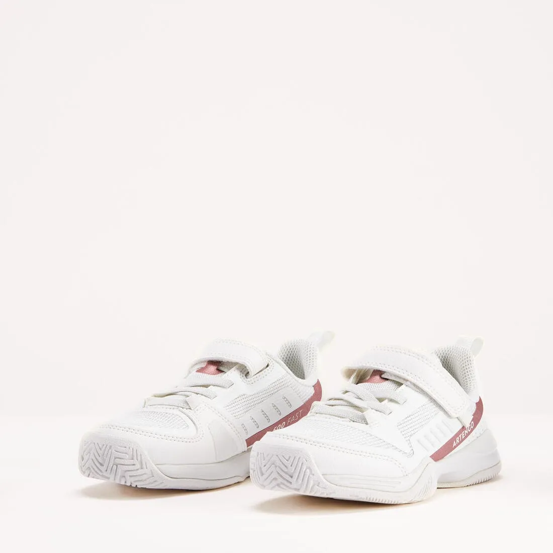 CHAUSSURES TENNIS ENFANT - TS500 FAST KD SCRATCH PINKFIRE