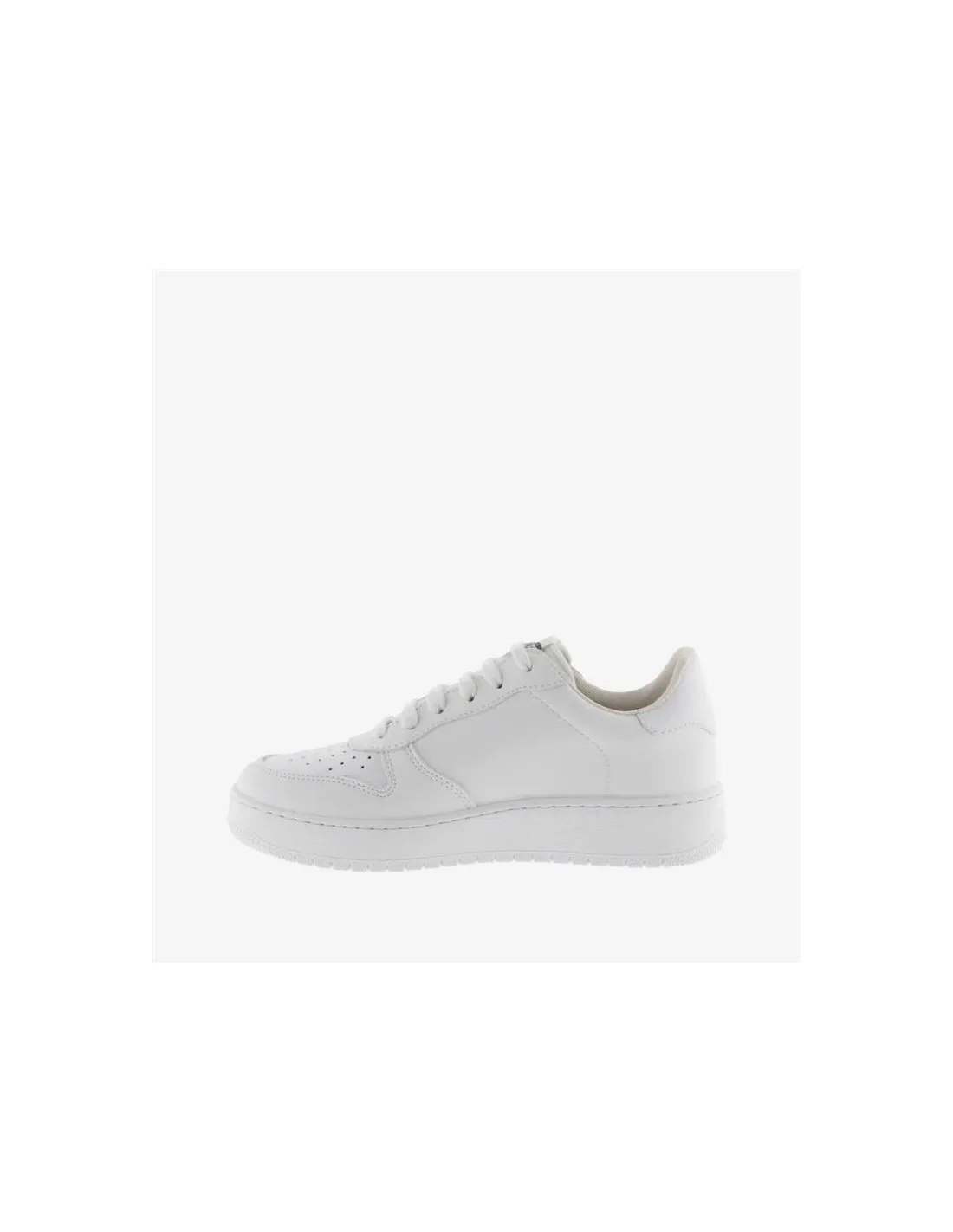 Chaussures Victoria Madrid effet cuir blanc