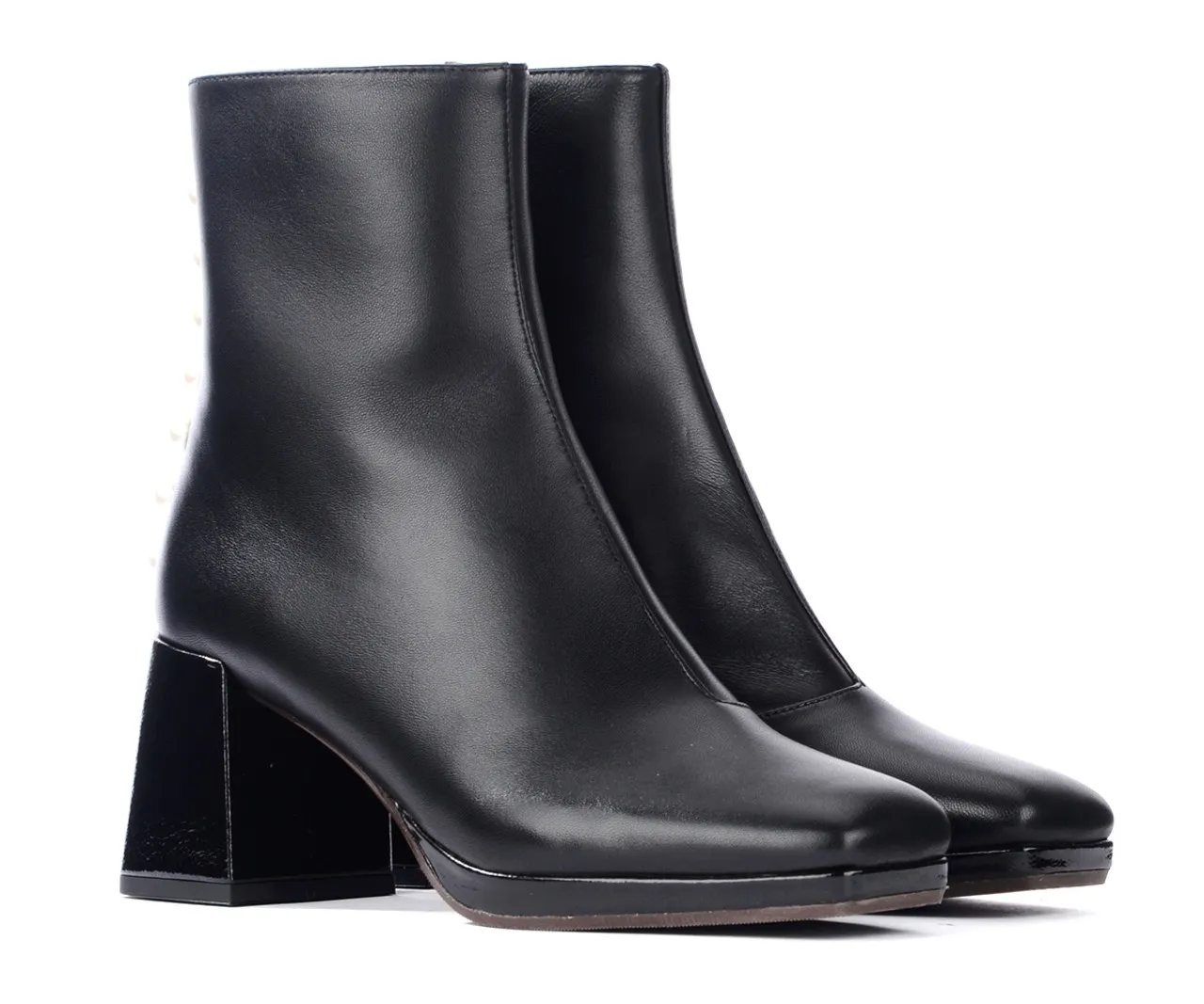 Chie Mihara Bottines à talons Kazko en cuir noir