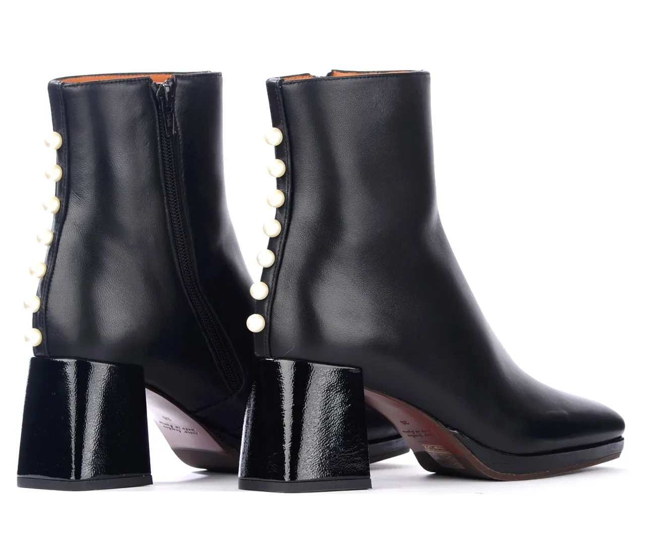 Chie Mihara Bottines à talons Kazko en cuir noir