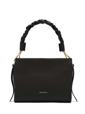 Coccinelle Boheme Sac À Main, Avec Bandoulière, En Cuir Noir/Cuir - Achetez À Prix Outlet!