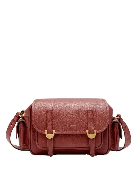 Coccinelle Campus Mini Sac Bandoulière, En Cuir Brandy - Achetez À Prix Outlet!