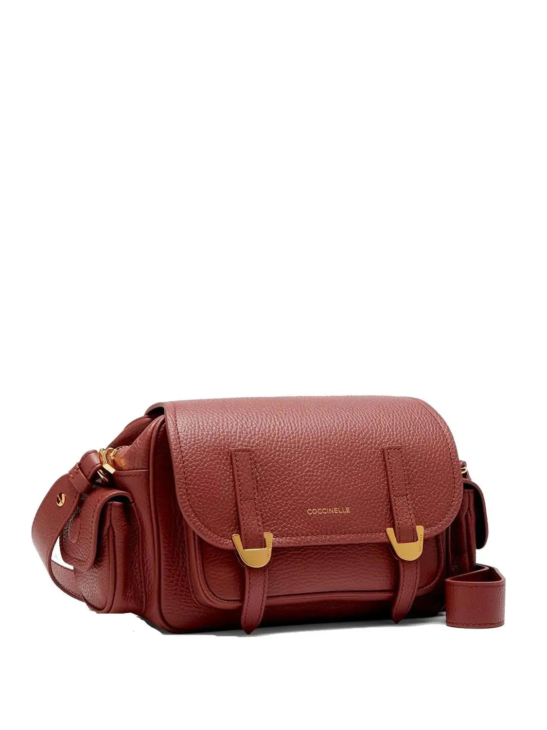 Coccinelle Campus Mini Sac Bandoulière, En Cuir Brandy - Achetez À Prix Outlet!