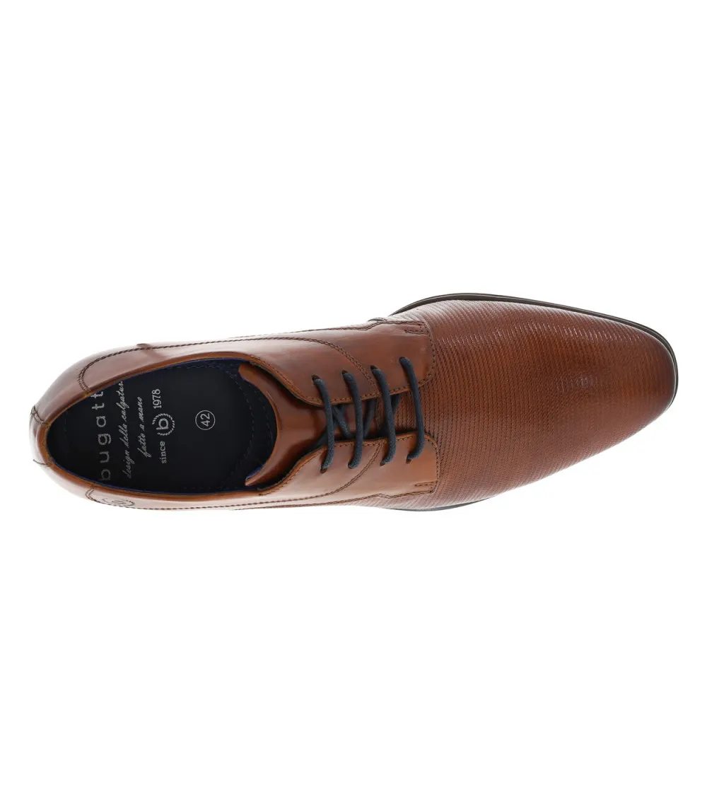 Derbies Bugatti cognac et à lacets