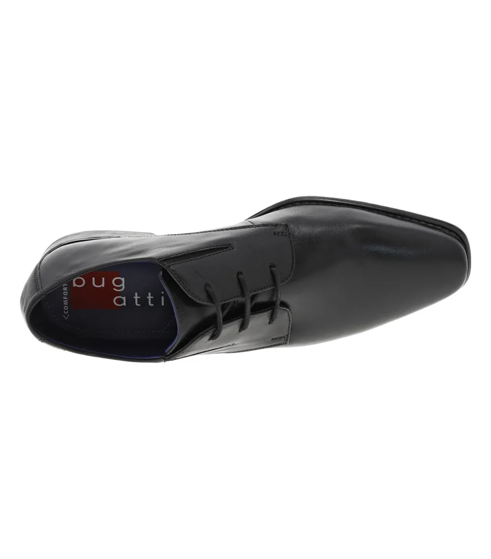 Derbies Bugatti noir et à lacets