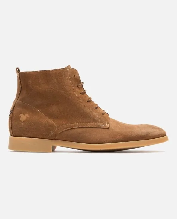 Derbies croûte velours marron homme Neptune 5 - KOST Paris - Marques de France