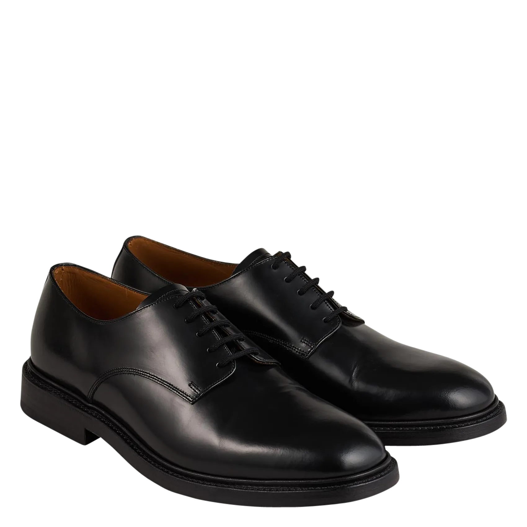 DERBIES EN CUIR GLACé - SANDRO pour HOMME | Printemps