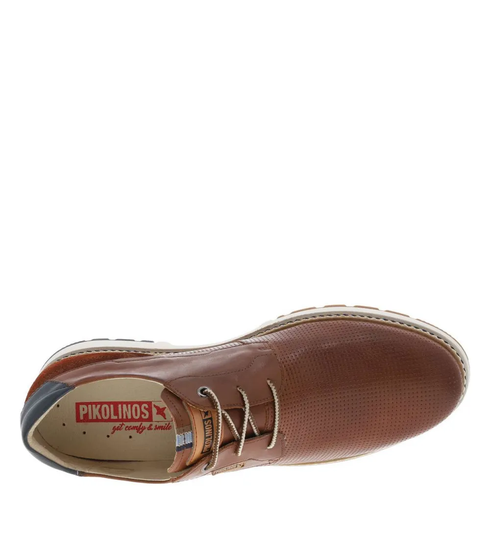 Derbies Pikolinos en cuir de vachette marron