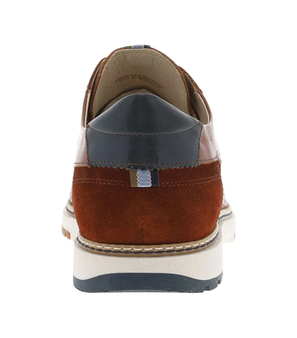 Derbies Pikolinos en cuir de vachette marron