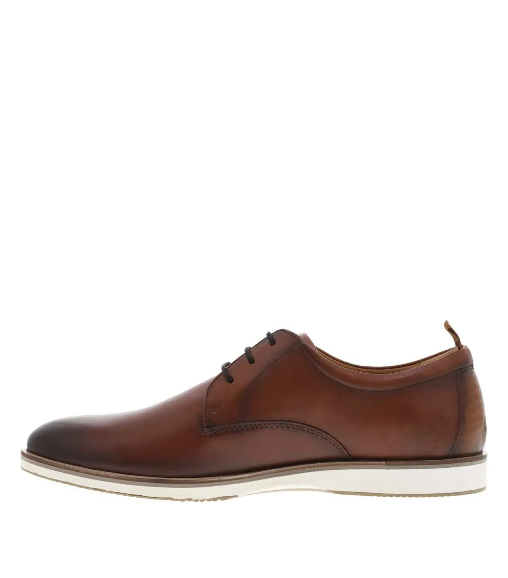 Derbies Redskins en cuir cognac