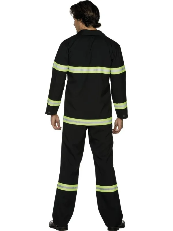 Déguisement Pompier Bleu Marine et Jaune Adulte (veste, pantalon)