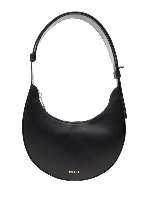 Furla Delizia  Mini Sac Bandoulière, En Cuir Noir - Achetez À Prix Outlet!