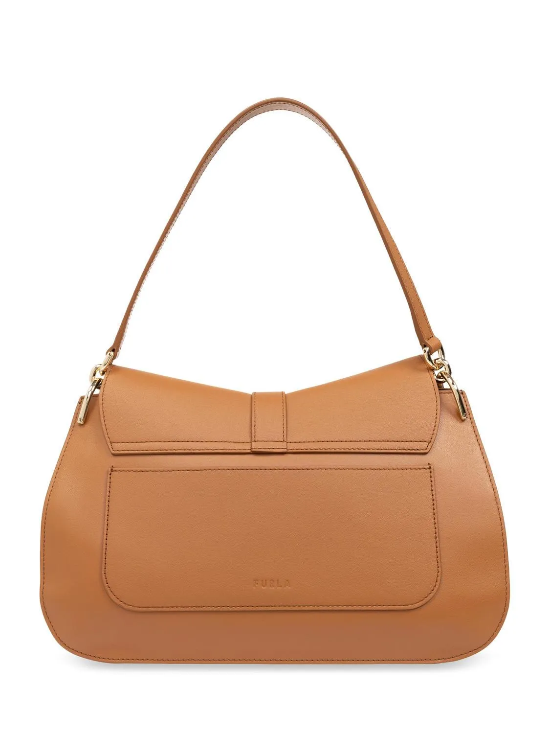 Furla Flow Sac À Main L En Cuir Brandy - Achetez À Prix Outlet!